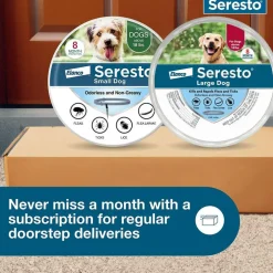 Seresto Flea & Tick Collar for Dogs, Over 18 lbs + Seresto Flea & Tick Collar for Dogs, Up to 18 lbs