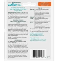 Sergeant’s Guardian Pro Flea & Tick Collar for Dogs, Fresh Scent, 1 Collar