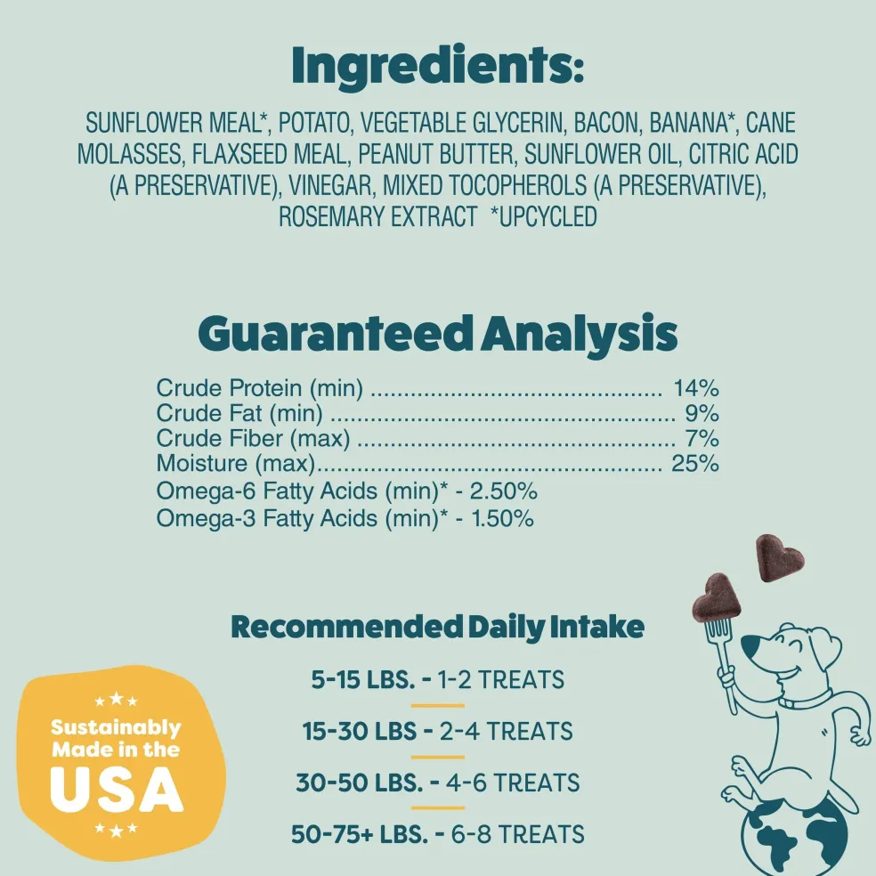 Shameless Pets Bananas For Bacon Soft Baked Dog Treats (6 oz)