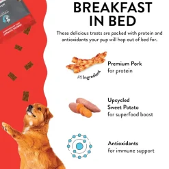 Shameless Pets Breakfast in Bed Jerky Bites Treats For Dogs (4.5 oz)