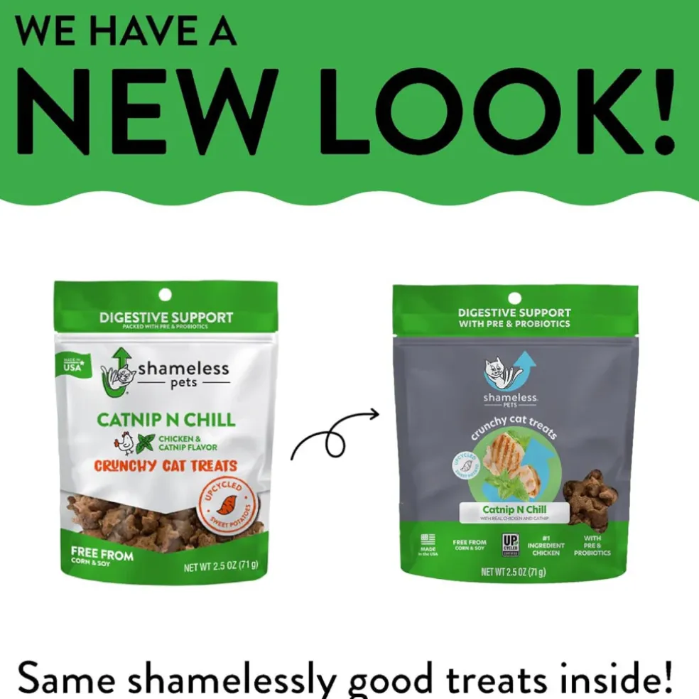 Shameless Pets Catnip N Chill Crunchy Treats for Cats (2.5 oz)