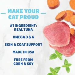 Shameless Pets Crunchy Treats Catnip N Chill, Tuna & Catnip Recipe For Cats (2.5 oz)