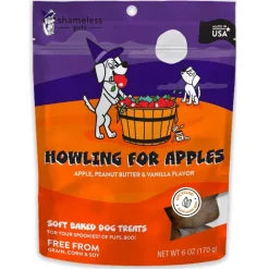 Shameless Pets Howling For Apples Soft Baked Treats For Dogs (6 oz)