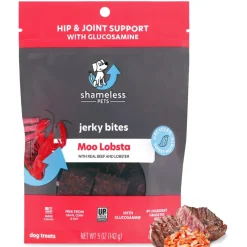 Shameless Pets Moo Lobsta Jerky Bites Treats For Dogs (5 oz)