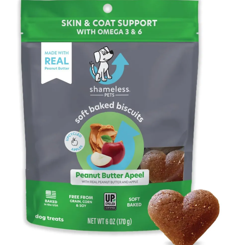 Shameless Pets Peanut Butter Apeel Soft Baked Treats For Dogs (6 oz)
