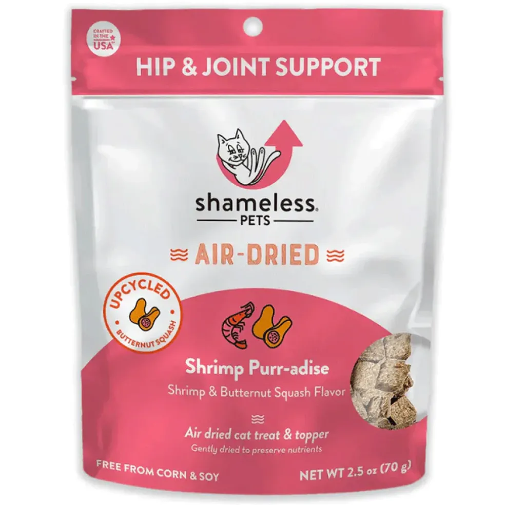 Shameless Pets Shrimp Purr-adise Air-Dried Treat & Topper For Cats (2.5 oz)