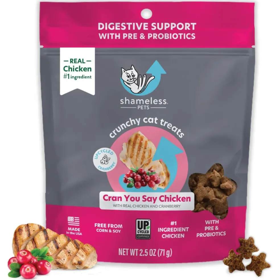 Shameless Pets Superstar Crunchers Cran You Say Chicken For Cats (2.5 oz)