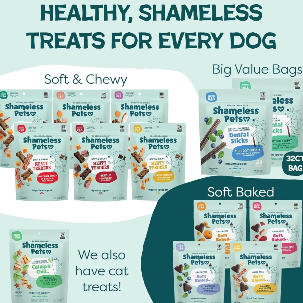 Shamless Pets The Tooth Berry Dental Sticks Treats For Dogs (7.2 oz)