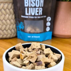 Shepherd Boy Farms Freeze Dried Bison Liver Treats for Dogs & Cats