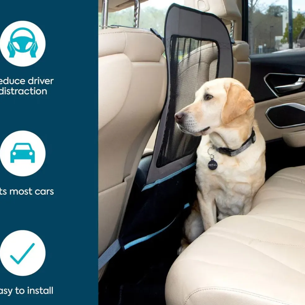 Sherpa Easy Fit Adjustable Auto Pet Barrier, Gray, 23" x 27"