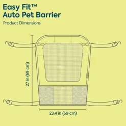 Sherpa Easy Fit Adjustable Auto Pet Barrier, Gray, 23