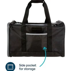 Sherpa Everyday Guaranteed On Board Soft-Sided Dog & Cat Carrier, Black, Medium