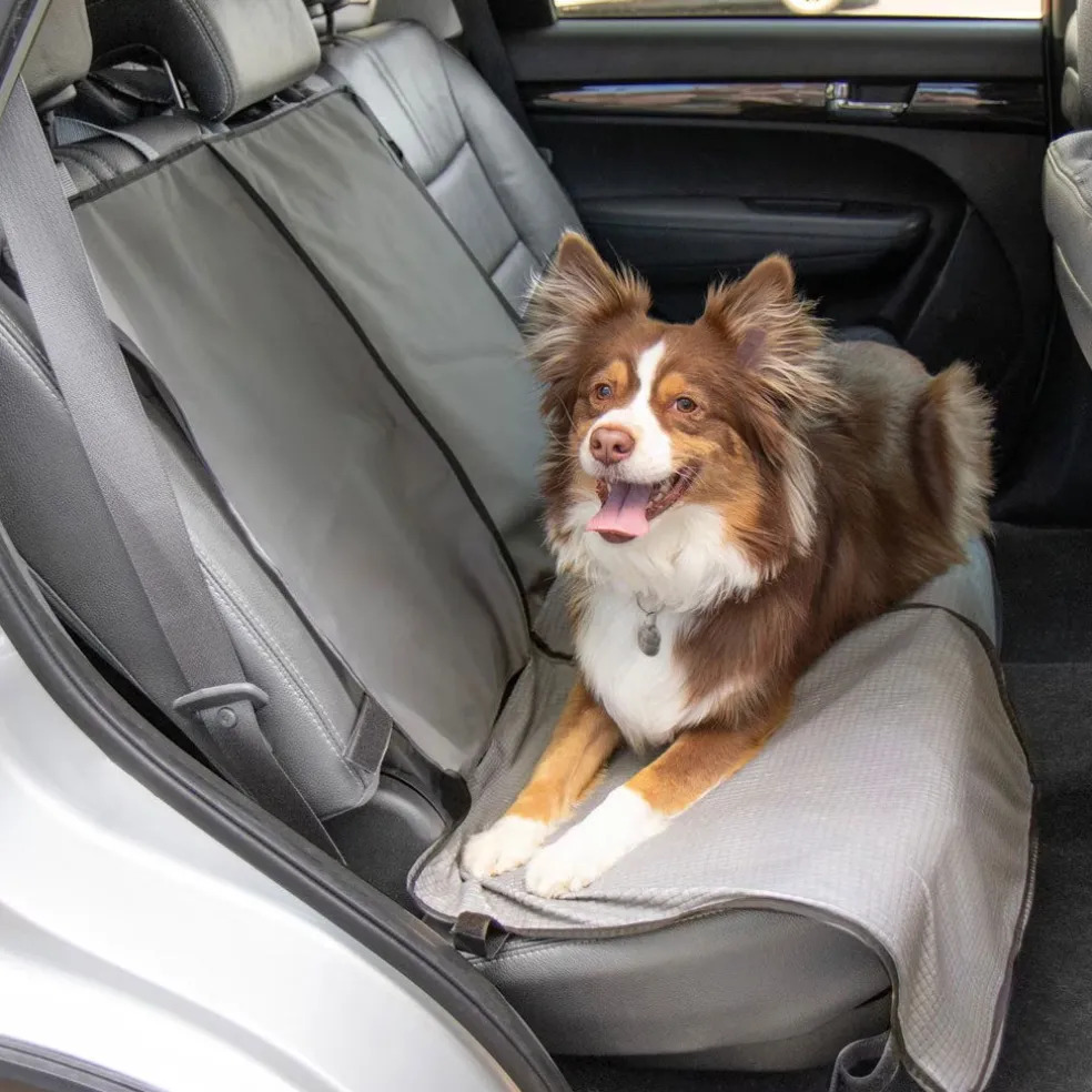 Sherpa Quiet Ride 2-In-1 Auto Seat Protector, Gray