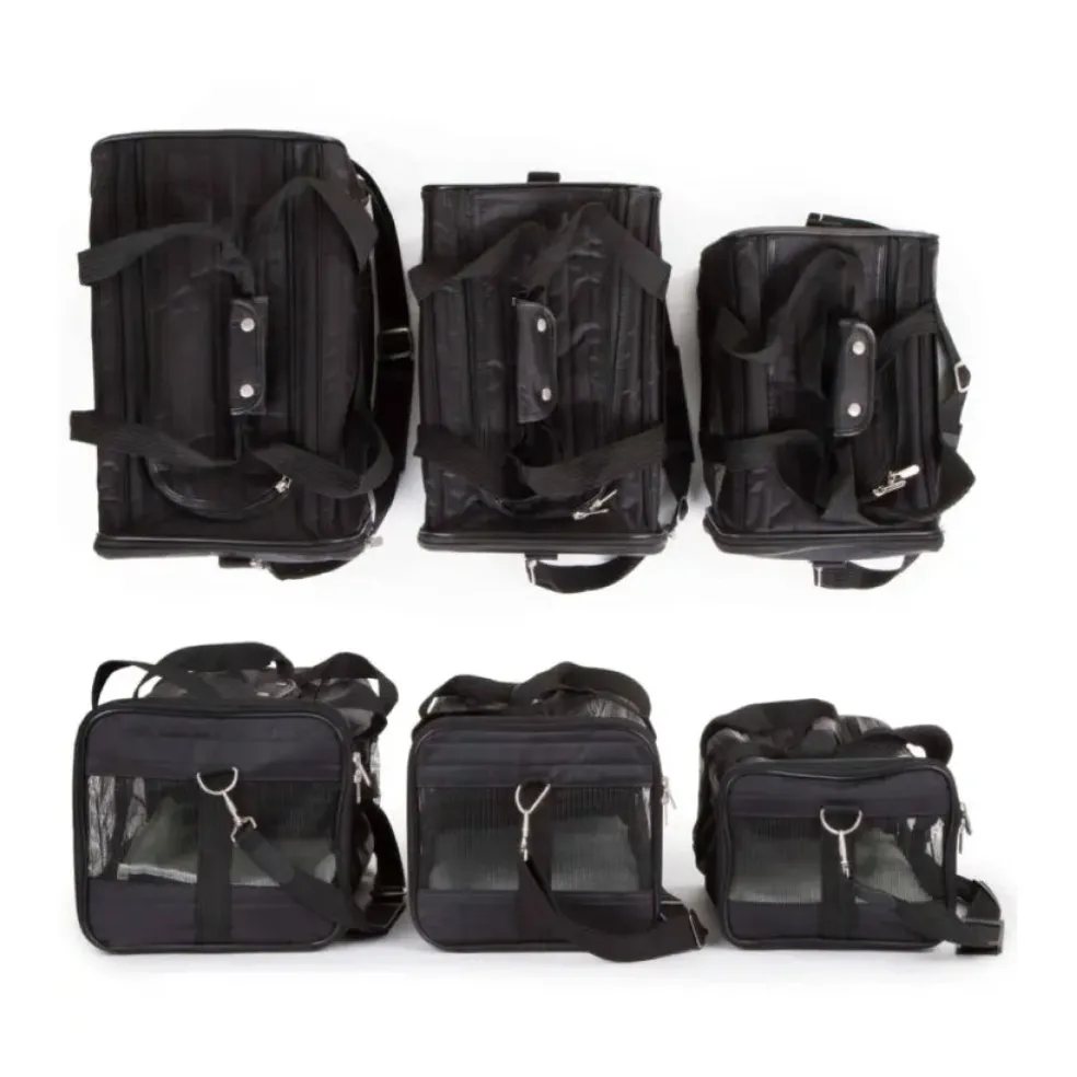 Sherpa's Pet Trading Company Original Deluxe Black Pet Carrier