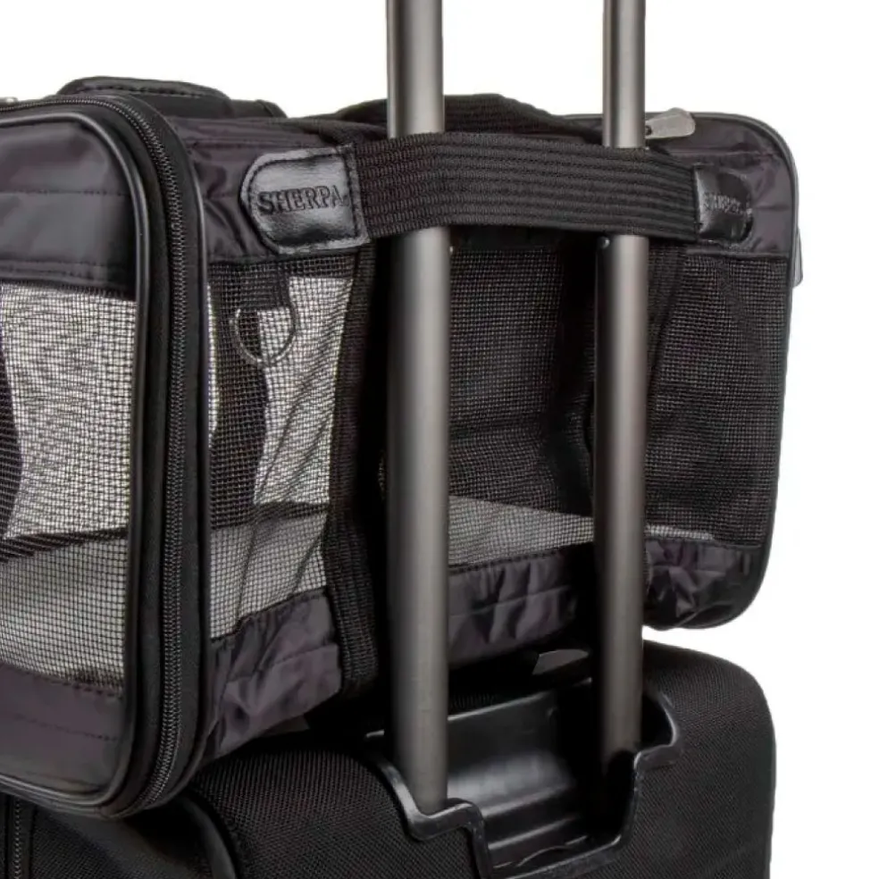 Sherpa's Pet Trading Company Original Deluxe Black Pet Carrier