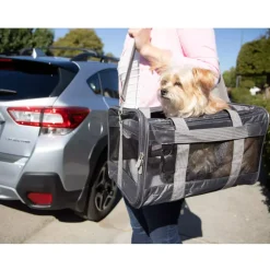 Sherpa's Pet Trading Company Original Deluxe Black Pet Carrier