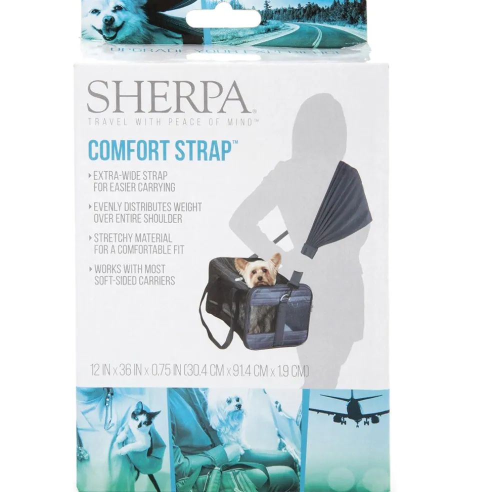 Sherpa Travel Pet Carrier Accessory Comfort Strap Black