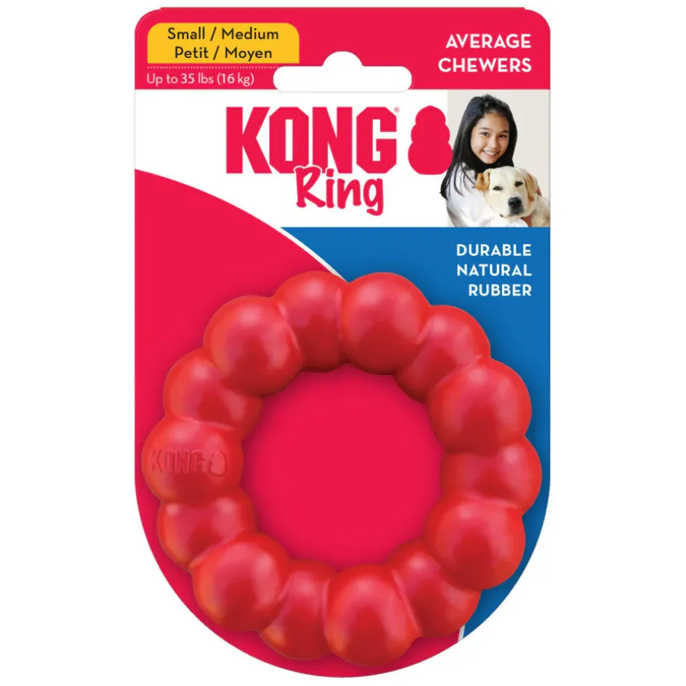 Shop KONG Ring Natural Rubber Chew Toy For Dogs (S/ M Size)