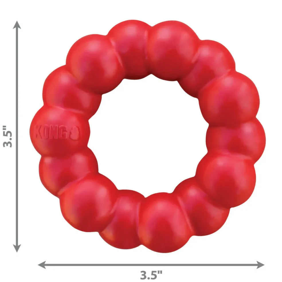 Shop KONG Ring Natural Rubber Chew Toy For Dogs (S/ M Size)