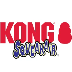 Shop Kong Squeakair Ball with Rope Dog Fetch Toy (Medium)