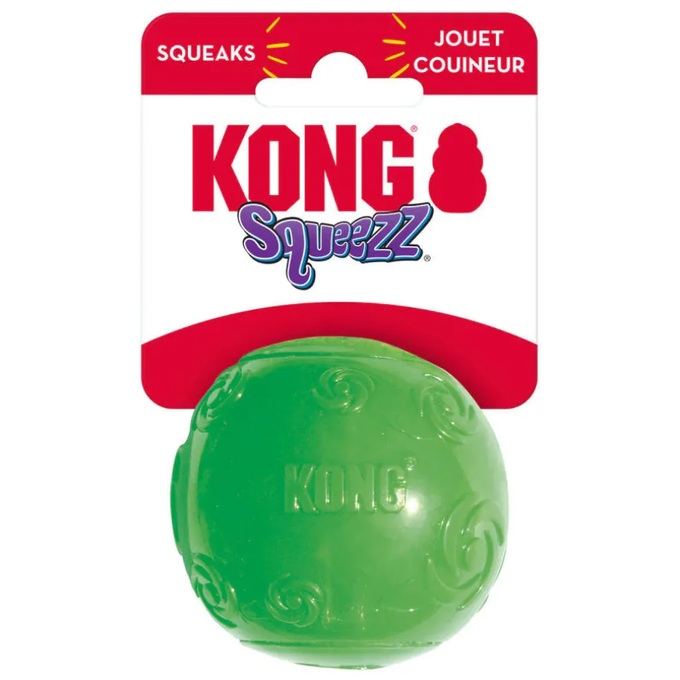 Shop Kong Squeezz Ball Dog Toy For Chewing - HardyPaw