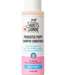 Skout's Honor Happy Puppy Probiotic & Dog Shampoo & Conditioner, 16-oz