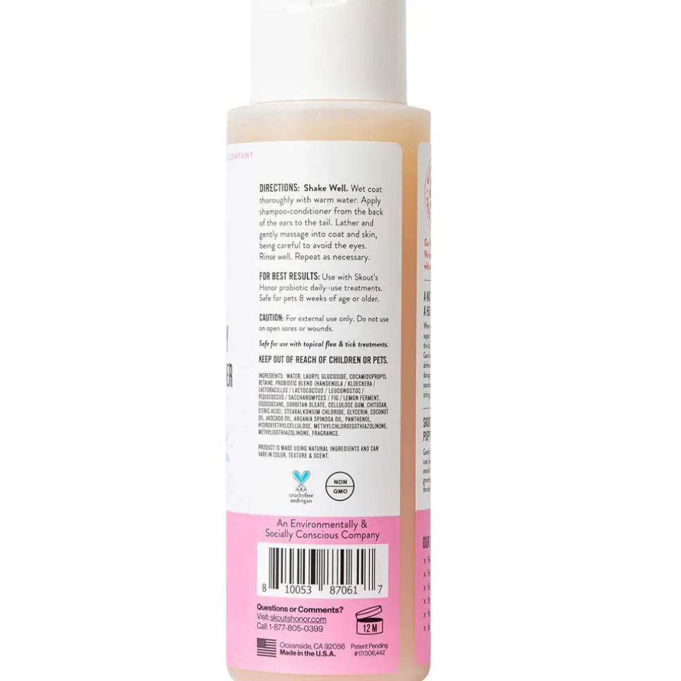 Skout's Honor Happy Puppy Probiotic & Dog Shampoo & Conditioner, 16-oz