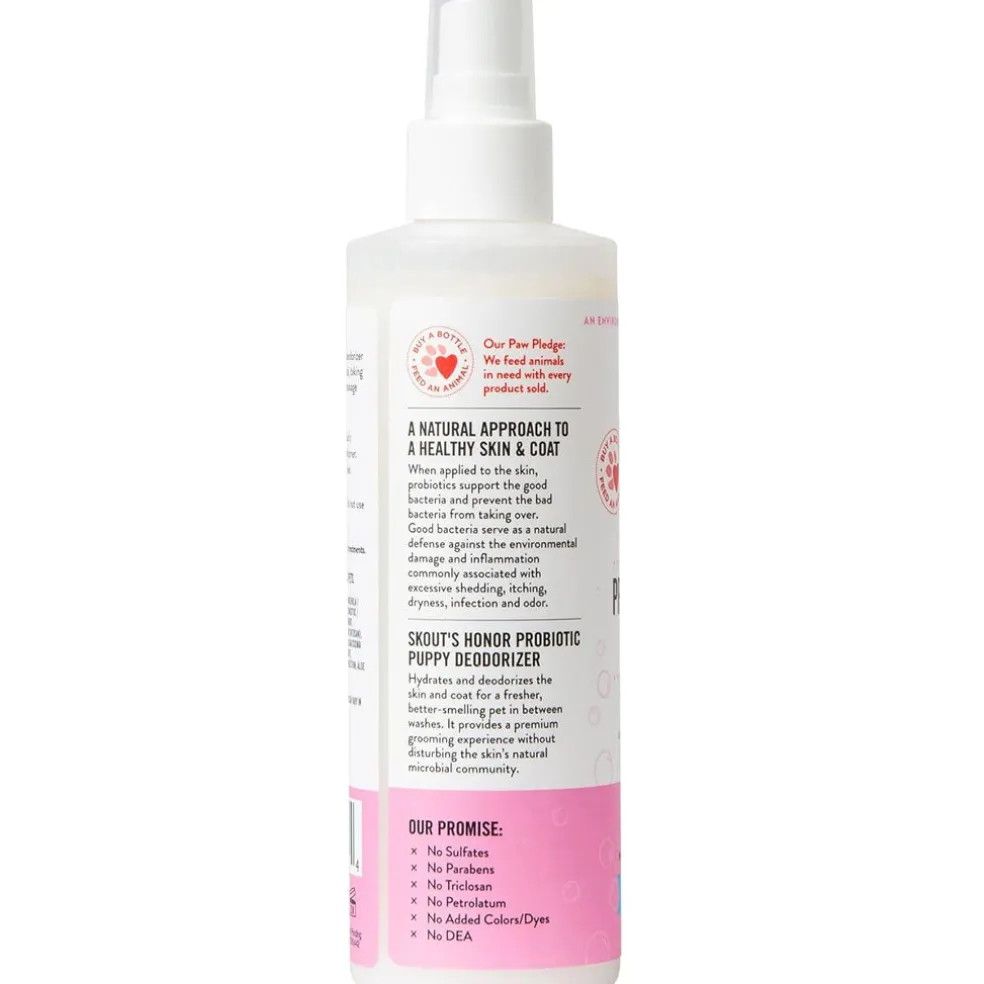 Skout's Honor Happy Puppy Probiotic Daily Use Dog Deodorizing Spray, 8-oz