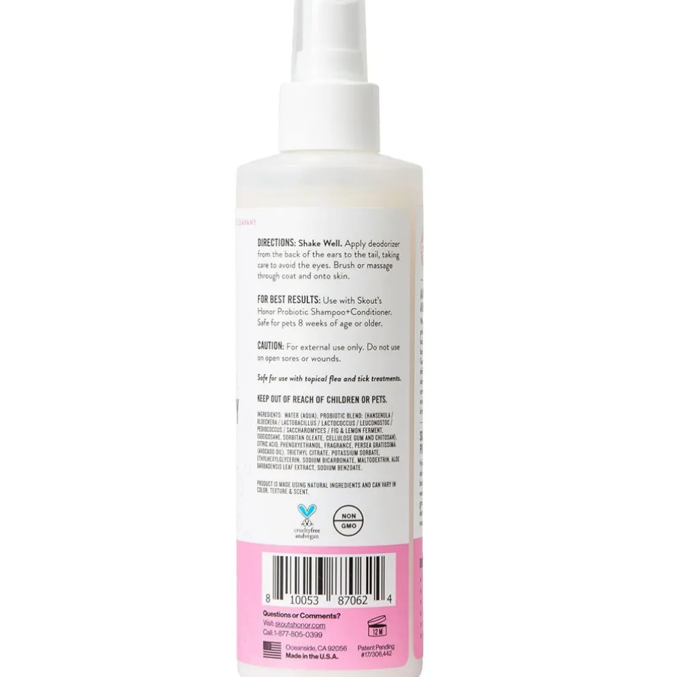 Skout's Honor Happy Puppy Probiotic Daily Use Dog Deodorizing Spray, 8-oz