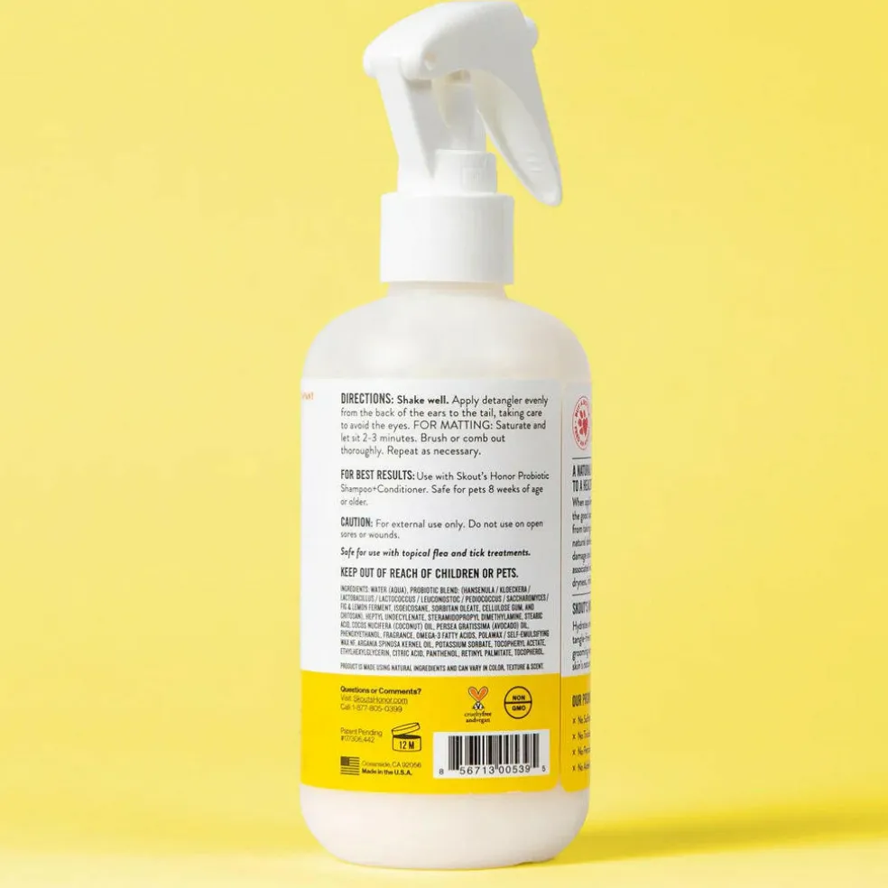 Skout's Honor Probiotic Daily Use Pet Detangler - Honeysuckle (8 oz)