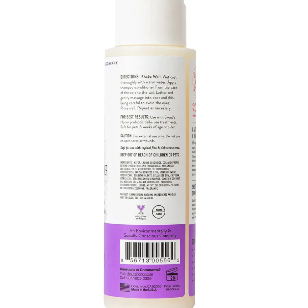 Skout's Honor Probiotic Lavender Pet Shampoo & Conditioner, 16-oz