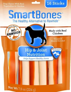 SmartBones Hip & Joint Care Dog Treats (16 chews)