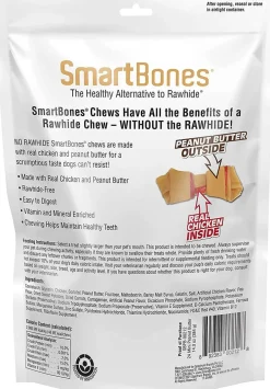 SmartBones Peanut Butter Chew Bones (24 mini bones)