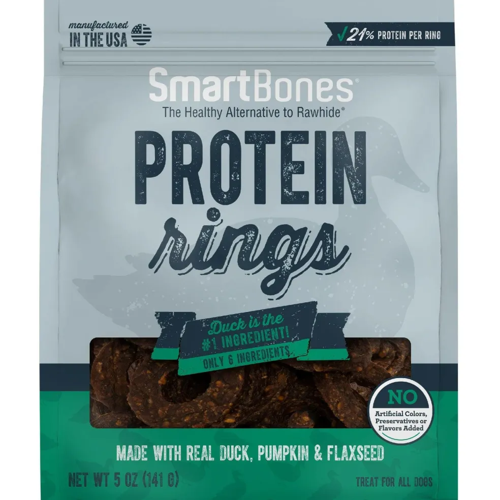 SmartBones Protein Rings Duck, Flax Seed, & Pumpkin