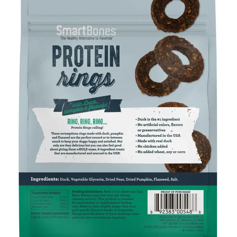 SmartBones Protein Rings Duck, Flax Seed, & Pumpkin