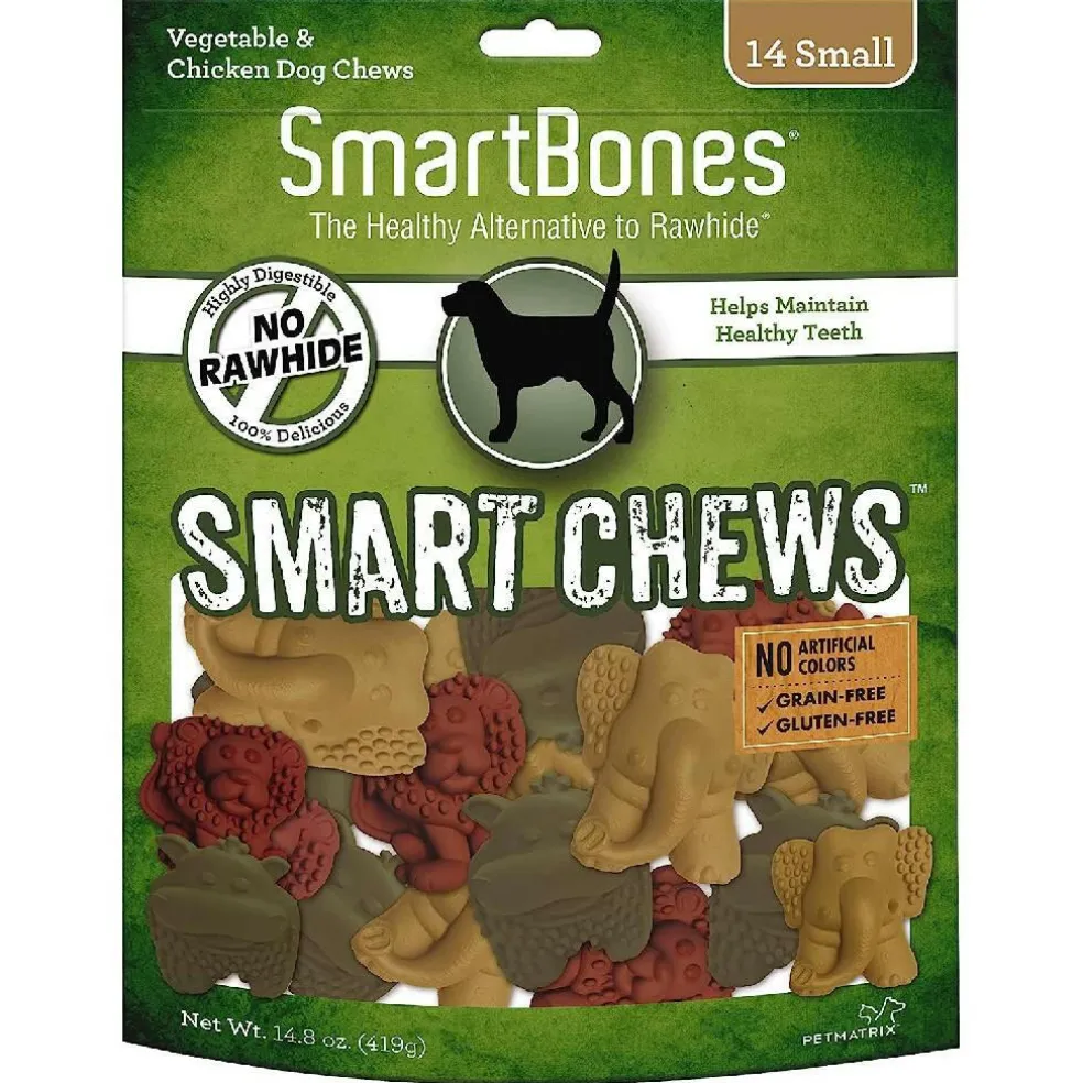 SmartBones SmartChews Rawhide Alternative Chicken & Vegetable Chews For Dogs (14 small chews)
