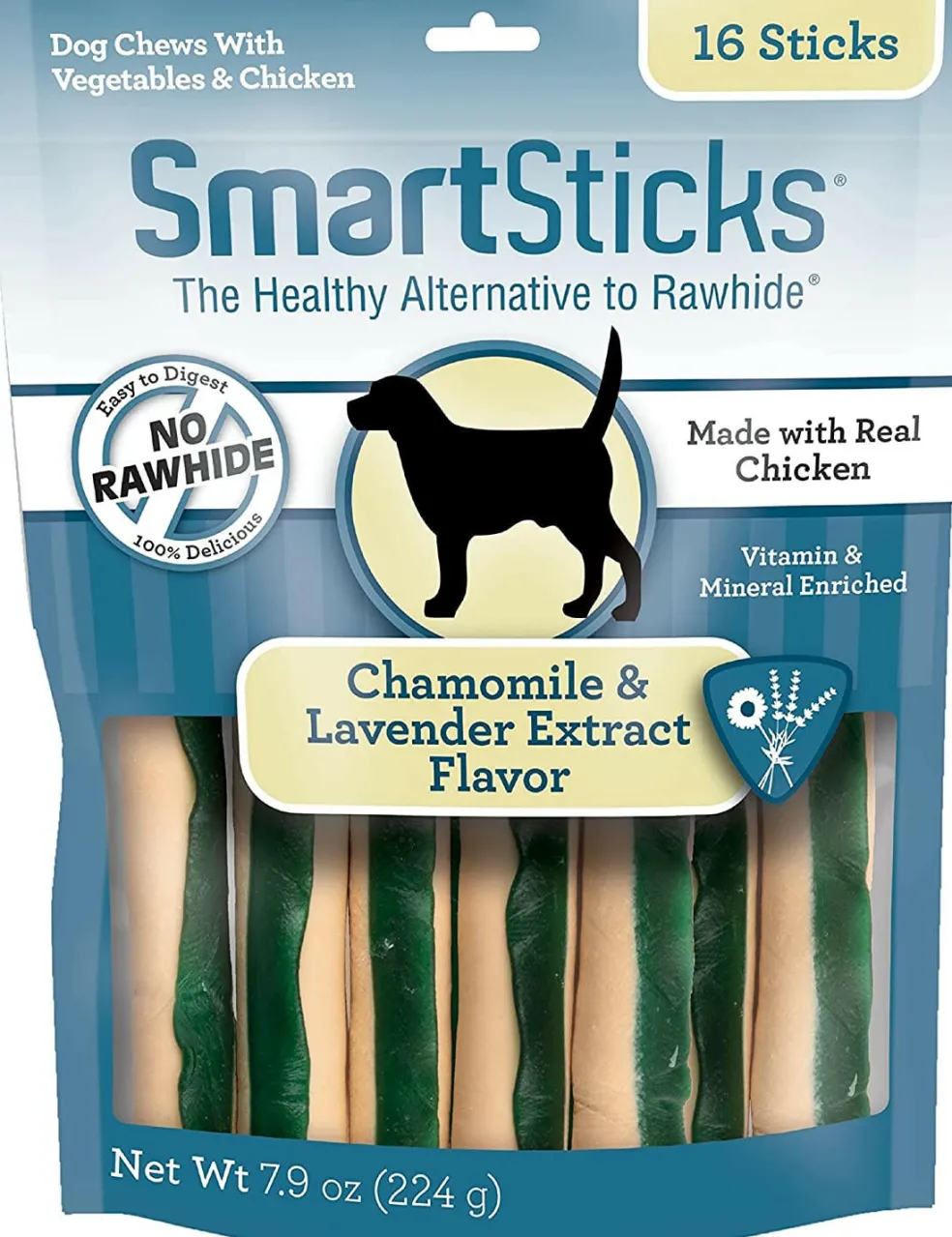 SmartBones Smart Sticks Calming Dog Chews (16 sticks)