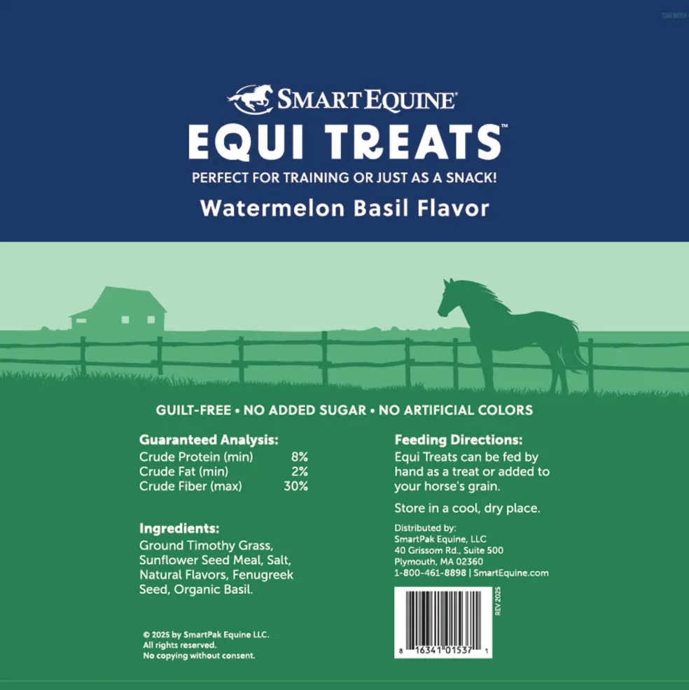 SmartEquine Treats Watermelon Basil Horse Treats