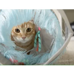 SmartyKat Fringe Frenzy Activity Tunnel Toy For Cats