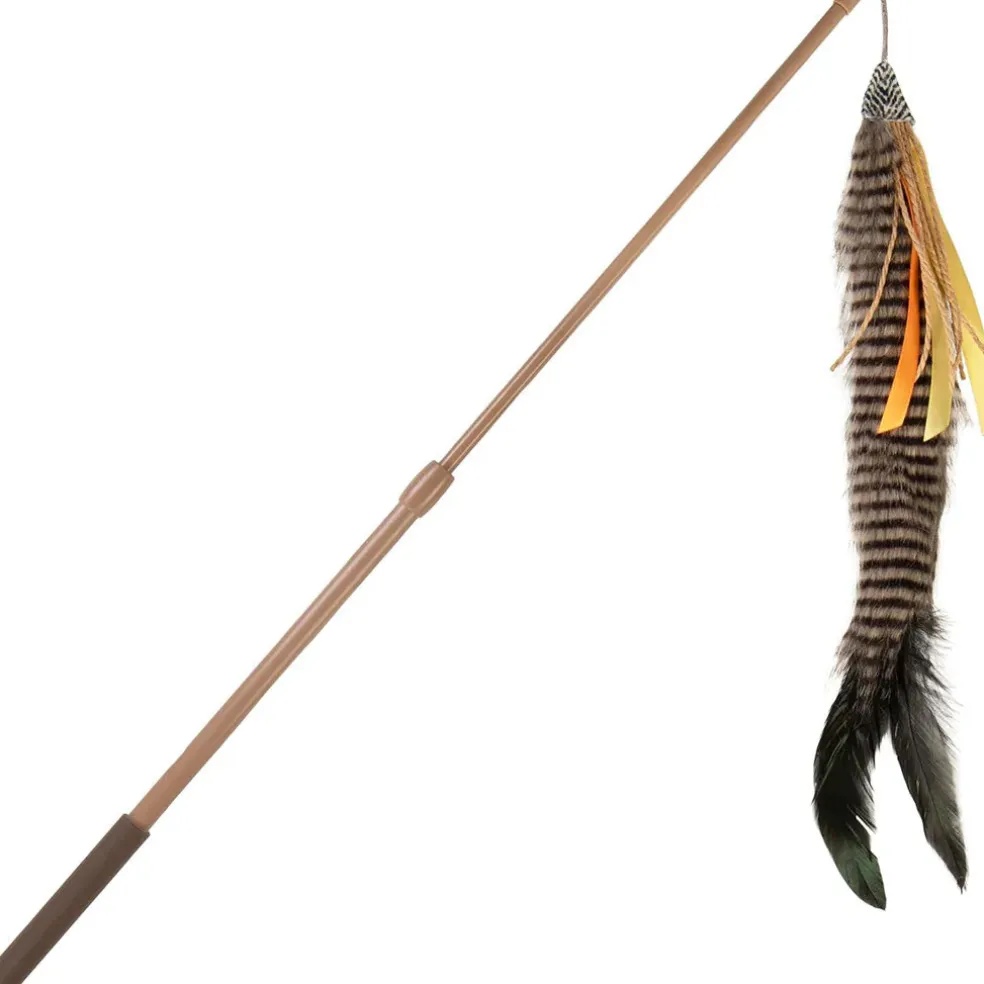 SmartyKat Instincts Fly 'N Frenzy Extendable Wand Cat Toy