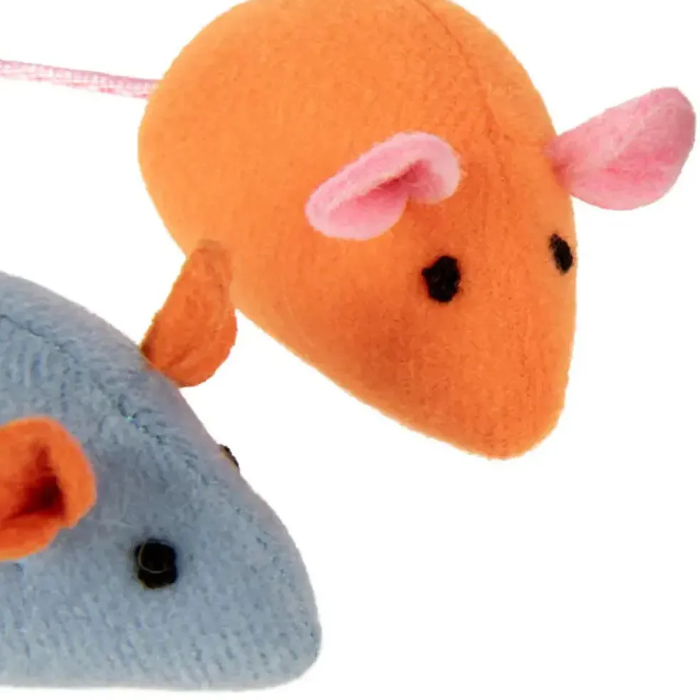 SmartyKat Instincts Lil' Launcher 3 Catnip & Silvervine Plush Mice & 1 Launcher Cat Toys