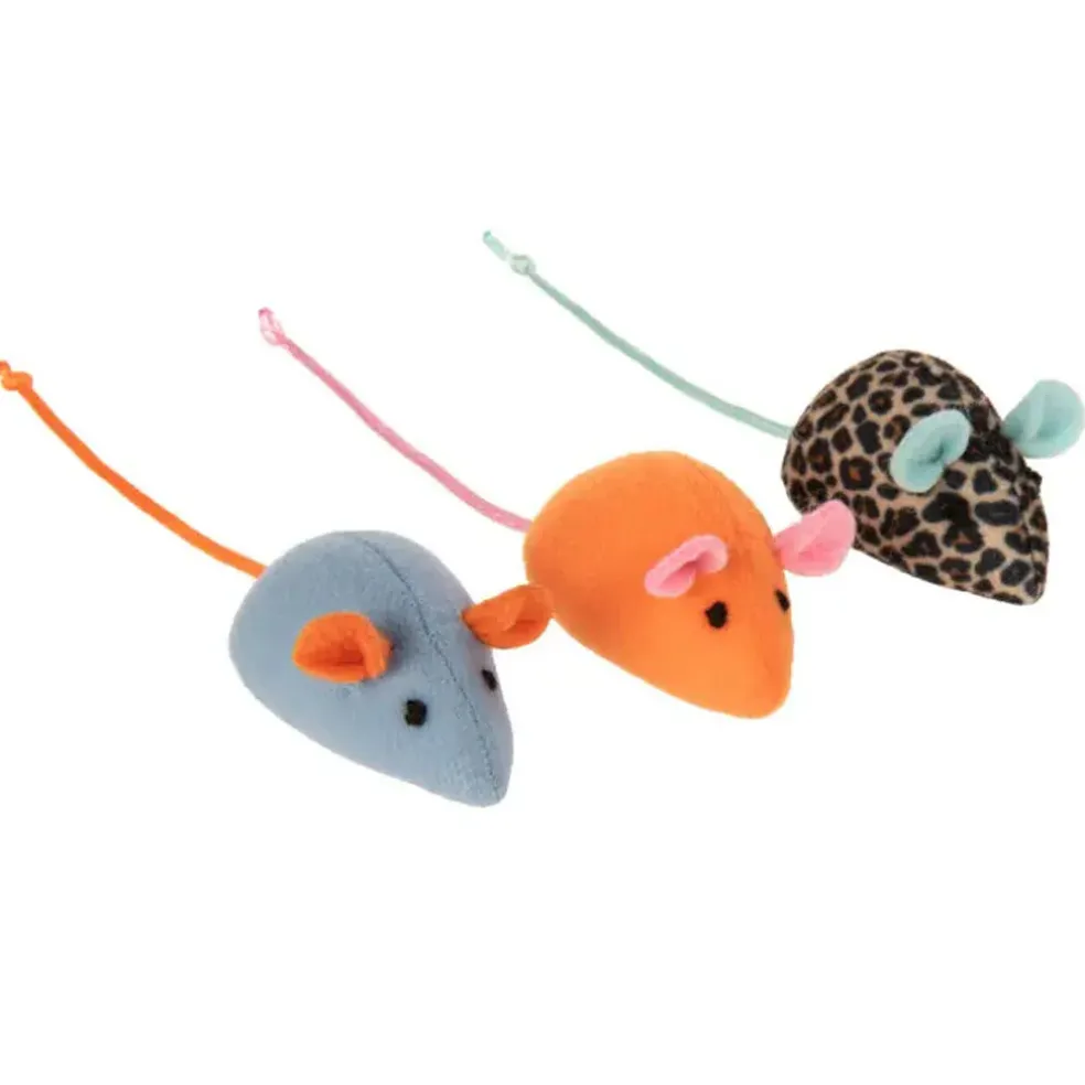 SmartyKat Instincts Lil' Launcher 3 Catnip & Silvervine Plush Mice & 1 Launcher Cat Toys