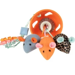 SmartyKat Instincts Lil' Launcher 3 Catnip & Silvervine Plush Mice & 1 Launcher Cat Toys