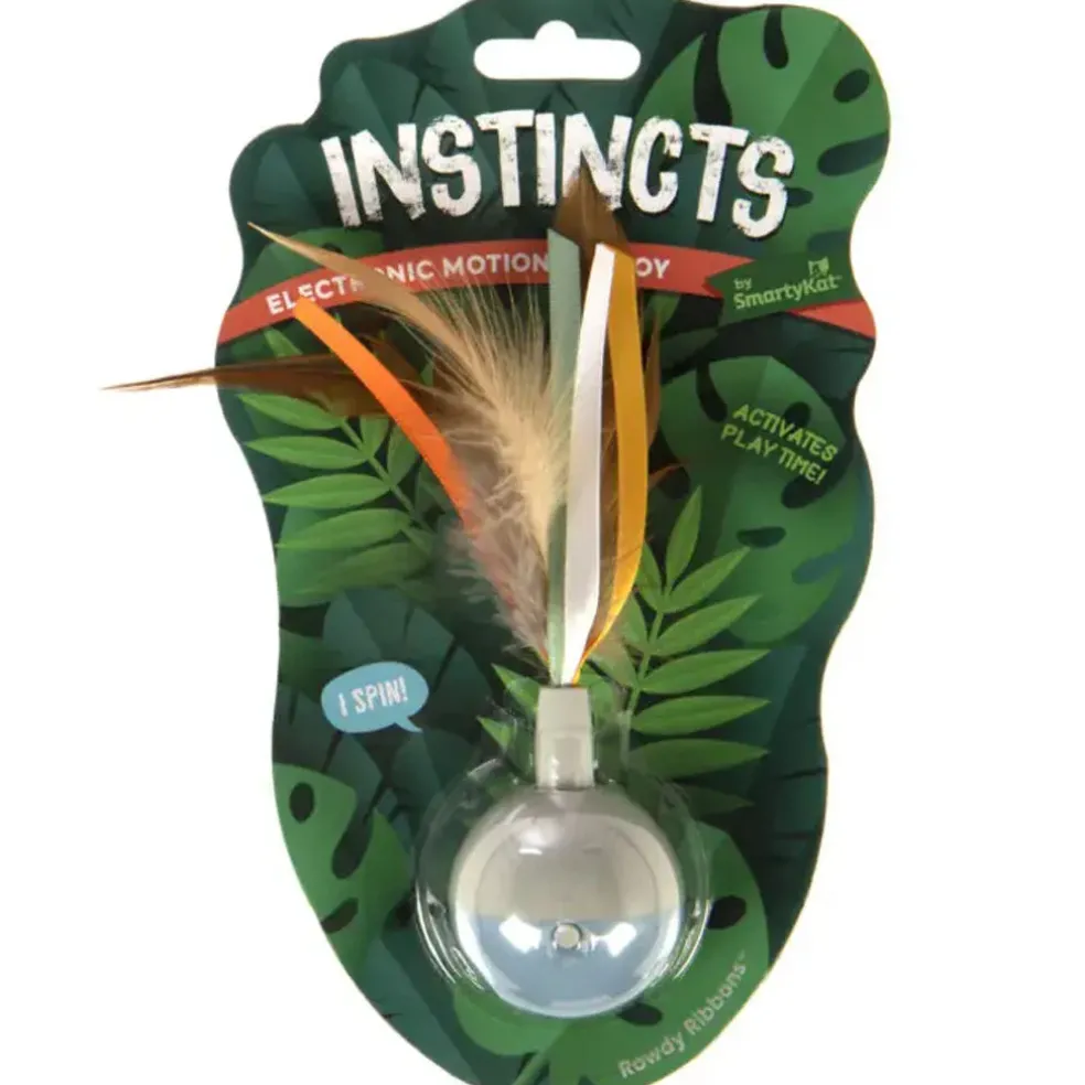 SmartyKat Instincts Rowdy Ribbons Electronic Motion Cat Toy