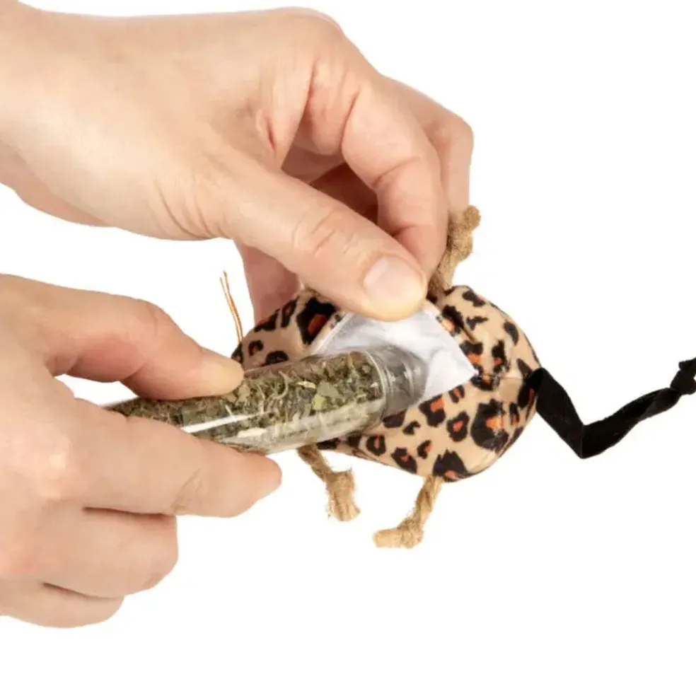 SmartyKat Instincts Safari Creepers Refillable Plush Rat Cat Toys, 2-count