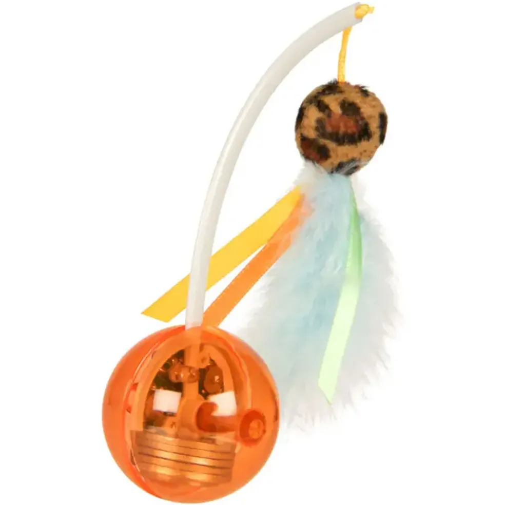 SmartyKat Instincts Twinkle Tipper Electronic Light Cat Toy with Self Righting Teaser Wand