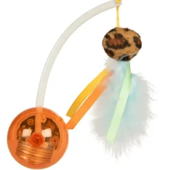 SmartyKat Instincts Twinkle Tipper Electronic Light Cat Toy with Self Righting Teaser Wand