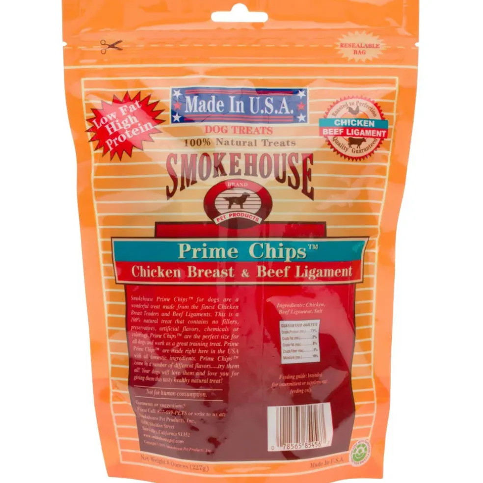 Smokehouse Chicken Breast & Beef Ligament Prime Chips Dog Treats