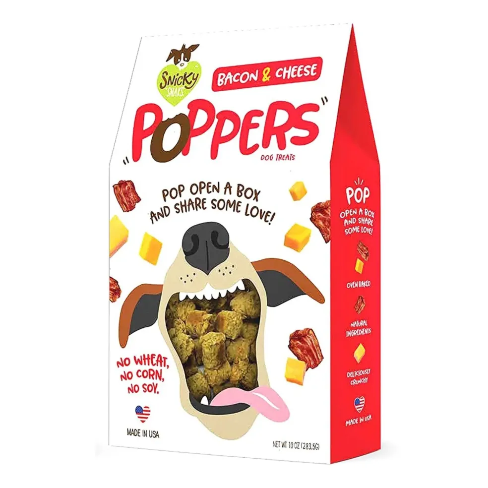 Snicky Snaks Poppers Dog Treats, 10-oz