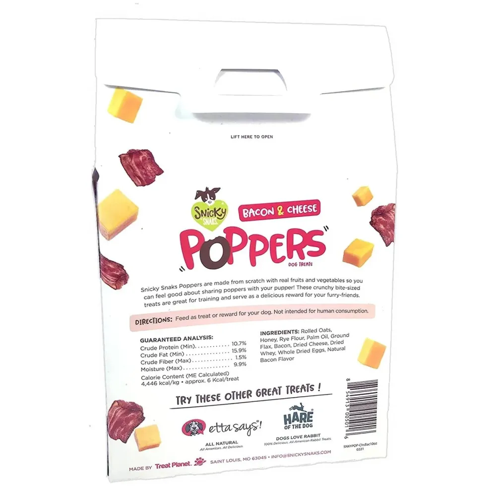 Snicky Snaks Poppers Dog Treats, 10-oz